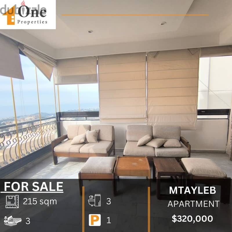 APARTMENT FOR SALE IN MTAYLEB 0