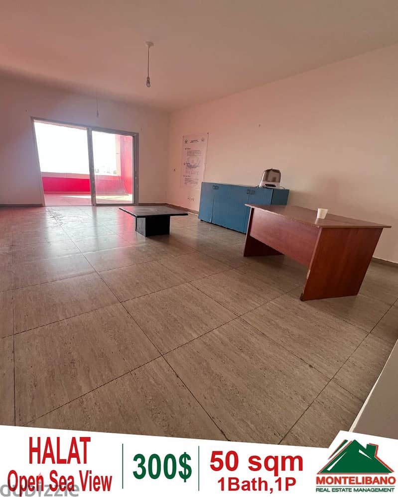 50 sqm studio for rent in halat with an open sea view!! 0