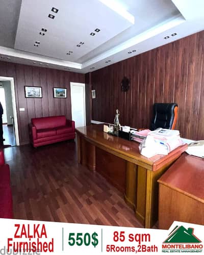 85 sqm furnished office for rent in Zalka!!