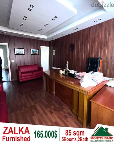 85 sqm furnished office for rent in Zalka!!