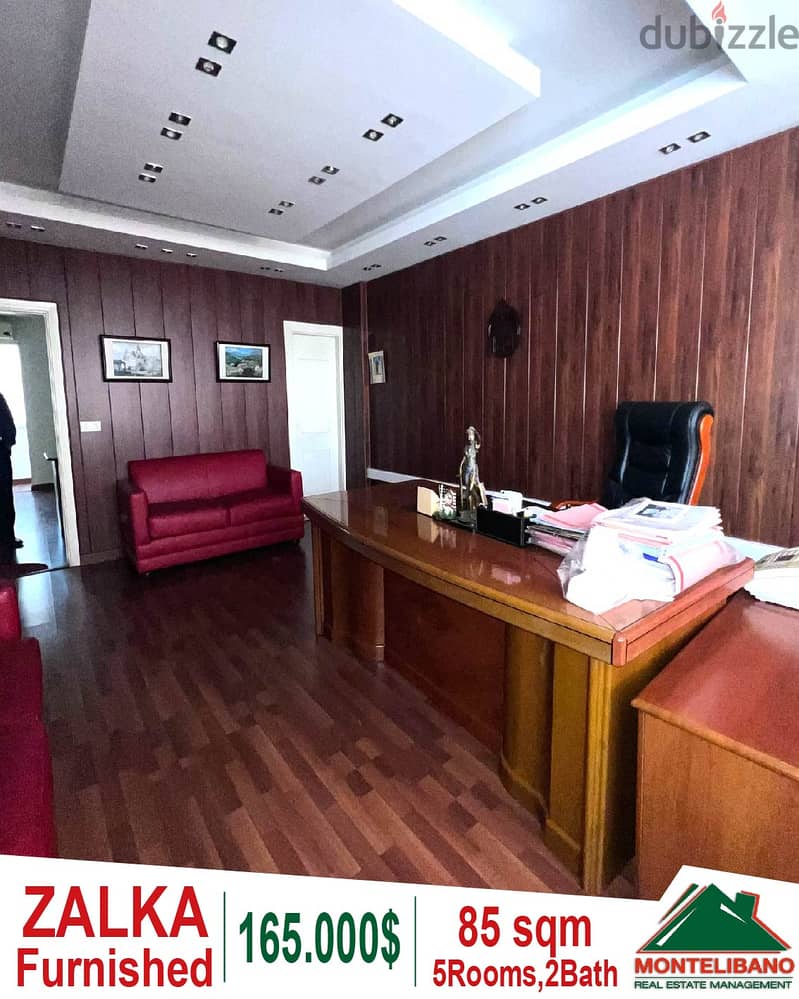 85 sqm furnished office for rent in Zalka!! 0