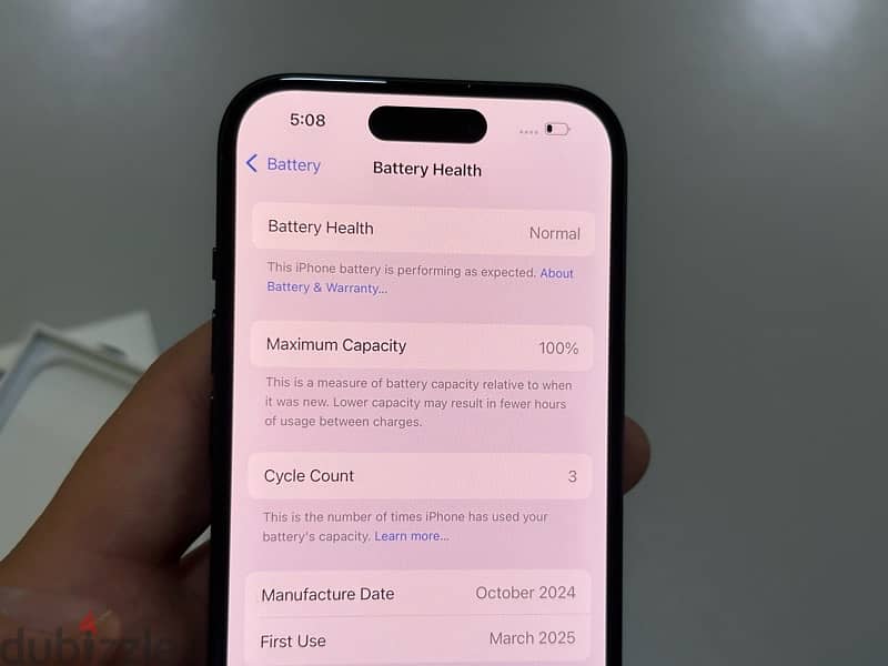 IPhone 15 128Gb Oepn box still new not used cycle count 3 4
