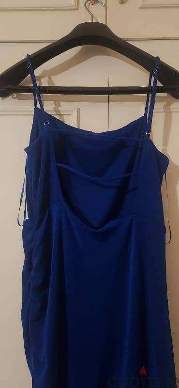 bershka navy blue dress 2