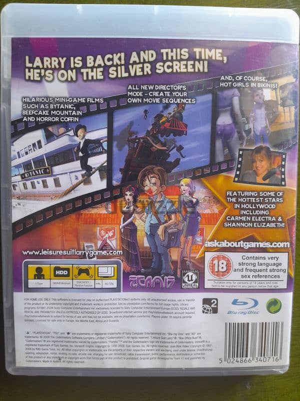 The legendary Leisure Suit Larry: Box Office Bust Ps3 18+ 1