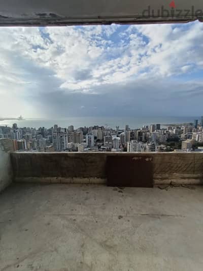 Apartment with sea view for sale in jal El dib