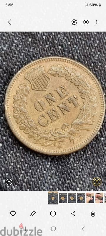 bargain indian usa cent  letter  S google it to see original price 1