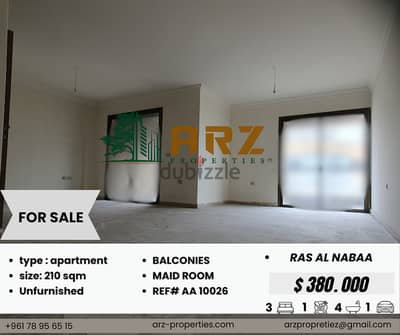 New Apartment for sale in Ras Al Nabaa