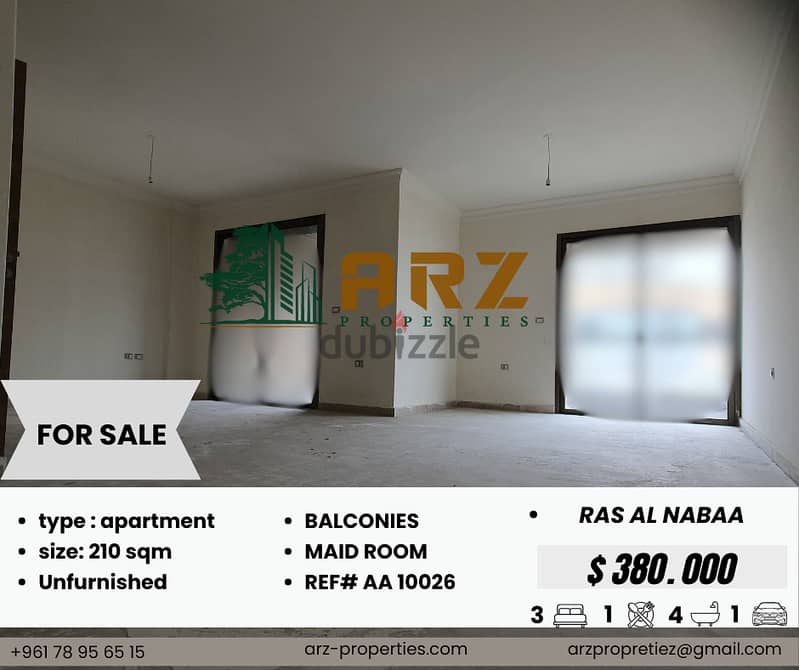 New Apartment for sale in Ras Al Nabaa 0