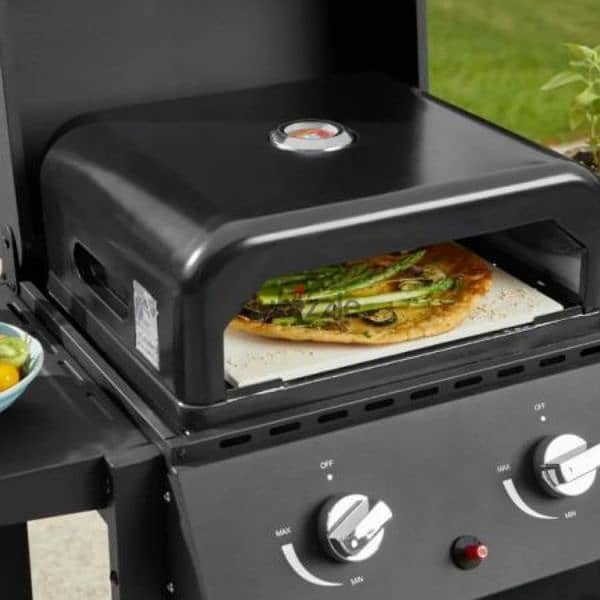 Grill Meister Pizza Oven Grill Attachment Pizza Making With Thermostat 1