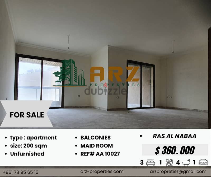 New Apartment for Sale in Ras Al Nabaa 0