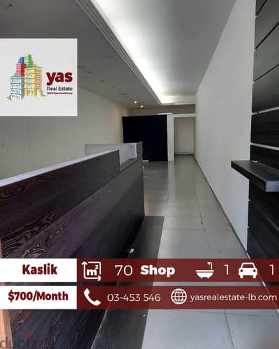 kaslik 70m2 | Shop For Rent | Prime Location | Ideal Investment | EH