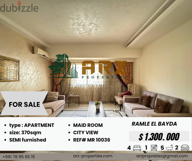 apartment for sale in ramleT el bayda 0