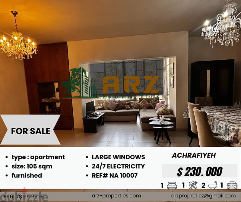 Spacious Apartment For Sale In Achrafieh 0