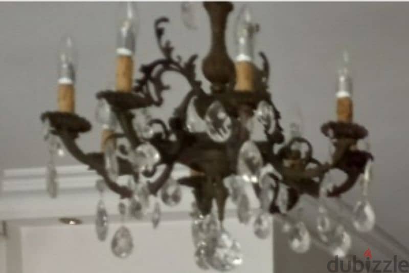 Vintage brass chandeliers 1