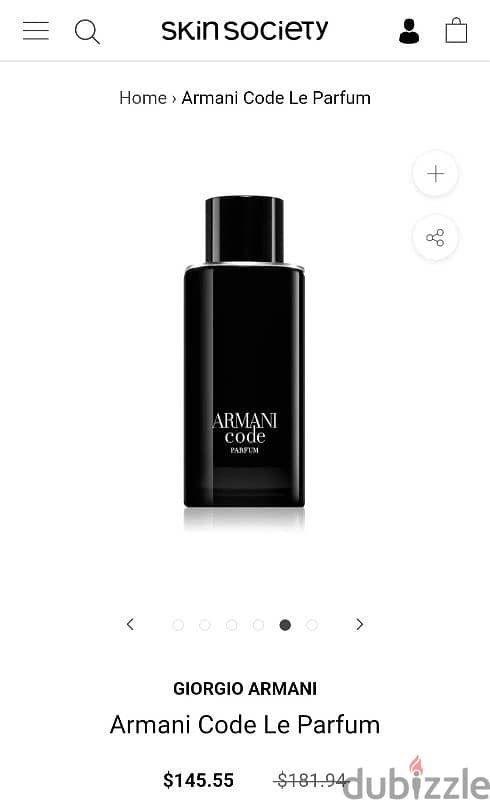 Original Armani code 125ml 3