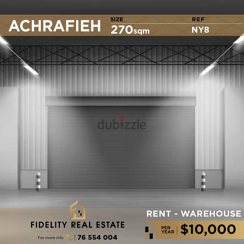 Warehouse for rent in Achrafieh NY7مستودع للإيجار في الأشرفية 0