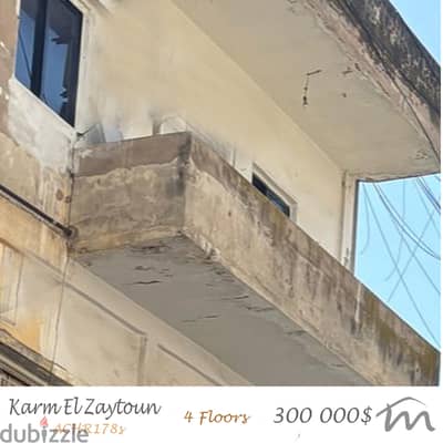 Ashrafieh | 230m² Building | Total 1 Warehouse, 1 Studio, 2 Apartments