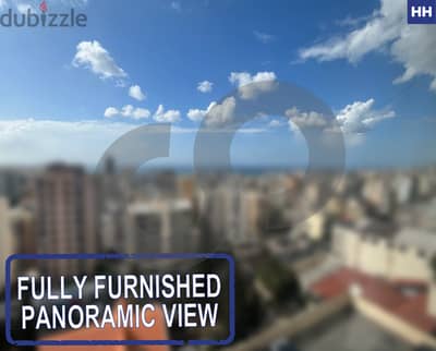 Fully Furnished,panoramic city & sea view in zalka/الزلقا REF#HH119343