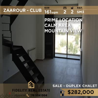 Chalet for sale in Zaarour Club SM3 شاليه  للبيع في نادي الزعرور