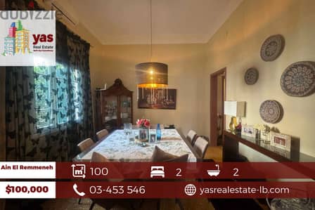 Ain El Remmeneh 100m2 | Furnished | Well Maintained | Catch | CL/BA