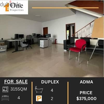 SEA VIEW DUPLEX FOR SALE IN ADMA- PRIME LOCATION