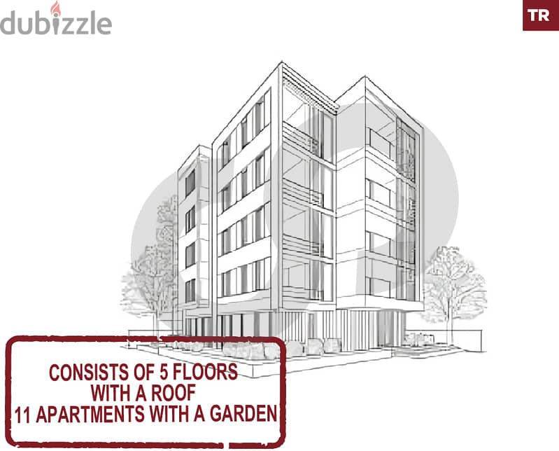 5 floors with a roof /11 apartments- garden- Achrafieh REF#TR119346 0