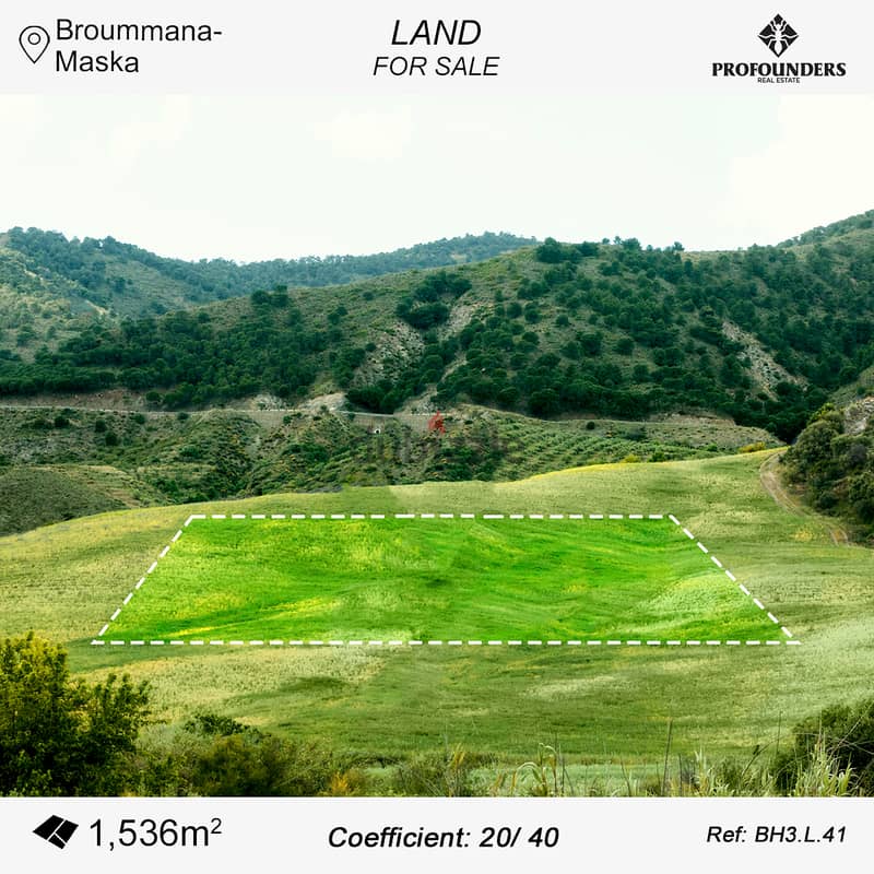 Land for Sale in Broummana أرض للبيع في برمانا 0