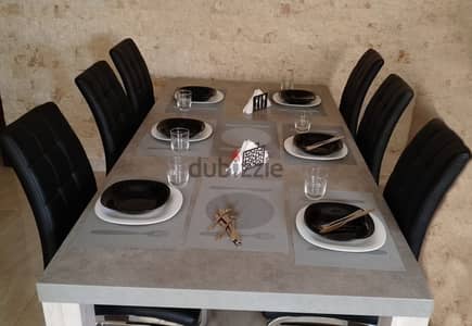 DINING TABLE WITH 6 CHAIRS