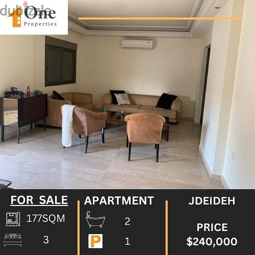 FURNISHED APARTMENT FOR SALE IN JDEIDEH 0