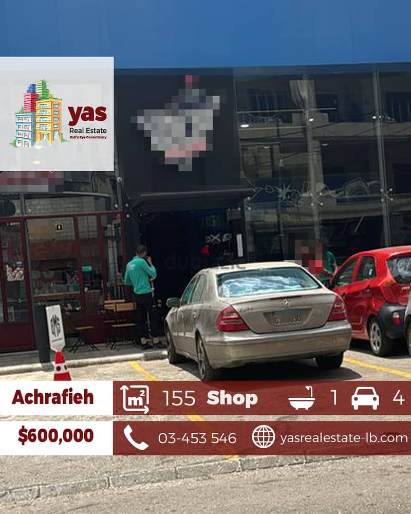 Achrafieh 155m2| Shop | Super Prime Location | Decorated | PA | 0