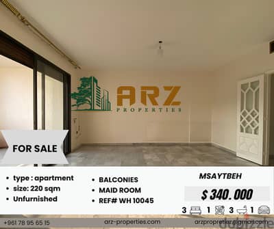 APARTMENT FOR SALE MSAYTBEH