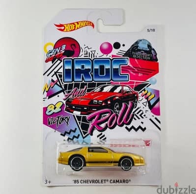 Hot Wheels 1985 Chevrolet Camaro diecast car model 1;64.