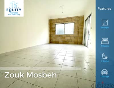 100 SQM Apartment For Sale In Zouk Mosbeh شقة للبيع #RK154625