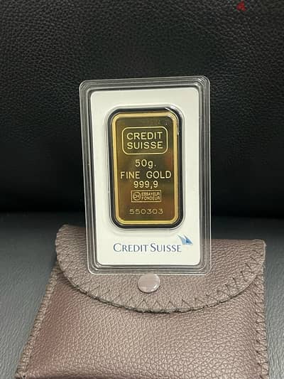 Credit Suisse Gold Ounse 50 Gram Special Number 55 03 03