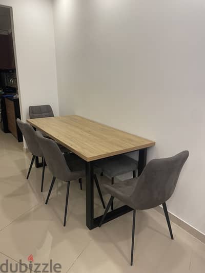 Dining table and chairs