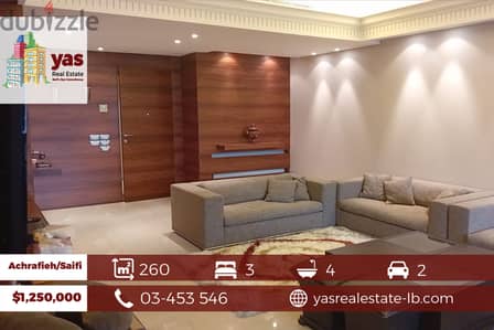 Achrafieh/Saifi 260m2 | Decorated/Furnished | Prime Location | PA |