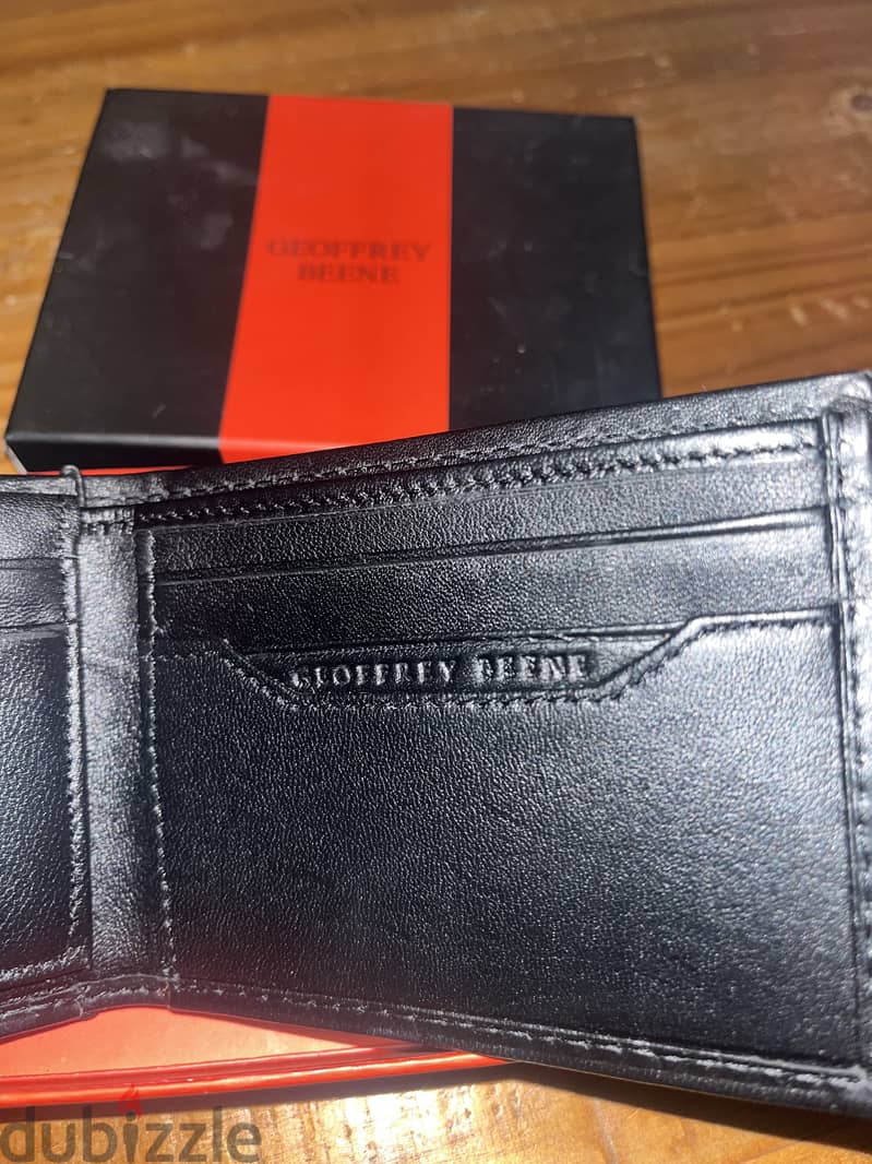 Geoffrey Beene Black Leather Wallet 2