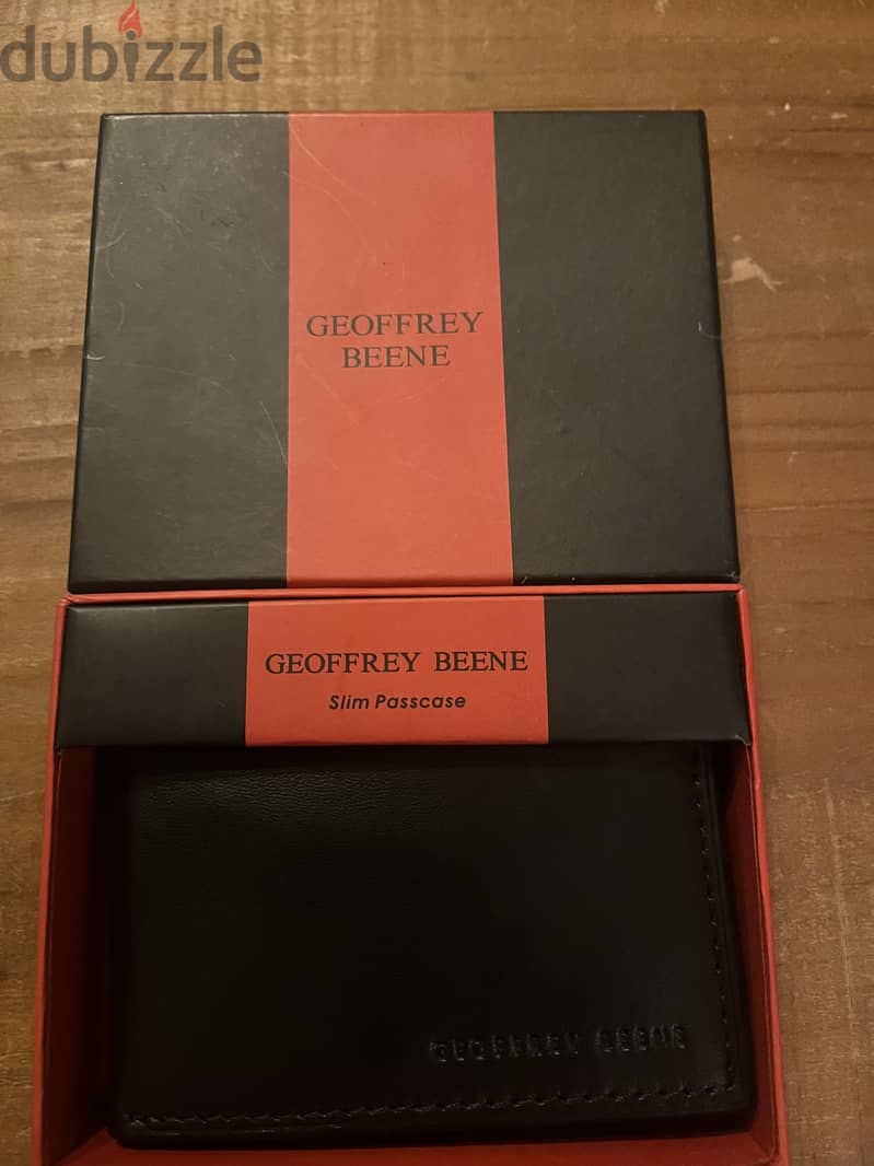 Geoffrey Beene Black Leather Wallet 4