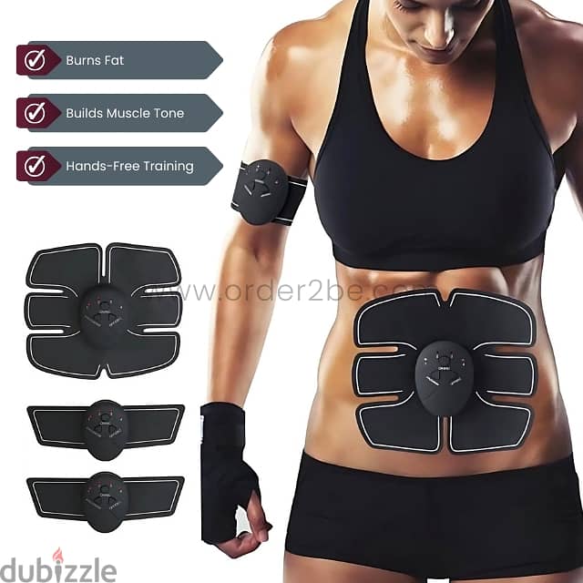 EMS 6-Pack ABS Trainer – 3-Piece Set for Muscle Tone & Fat Loss 5