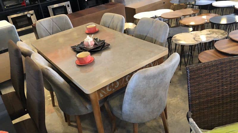 Dining Table With 6 Chairs طاولة سفرة مع ٦ كراسي 1