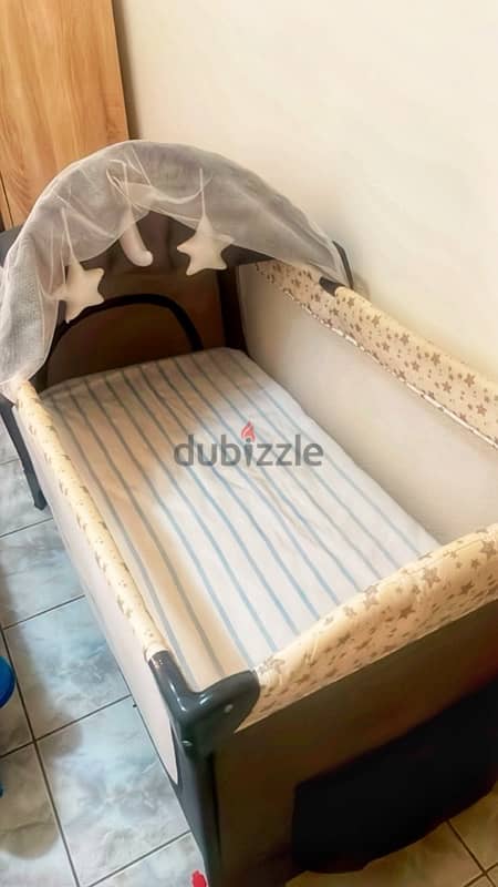 big baby park eurotex in a very good condition+Mattress+medical pillow 1