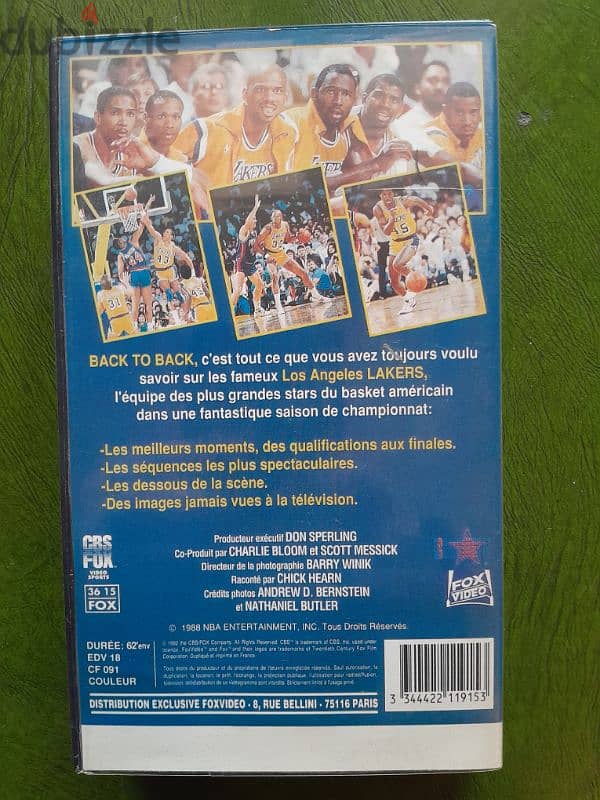 Back to Back: Los Angeles Lakers 1987-88 Championship Season (VHS) 1