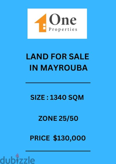 LAND FOR SALE IN MAYROUBA