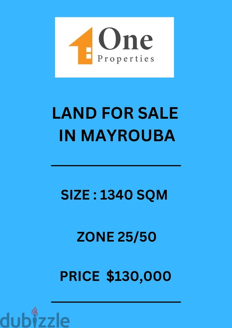 LAND FOR SALE IN MAYROUBA 0