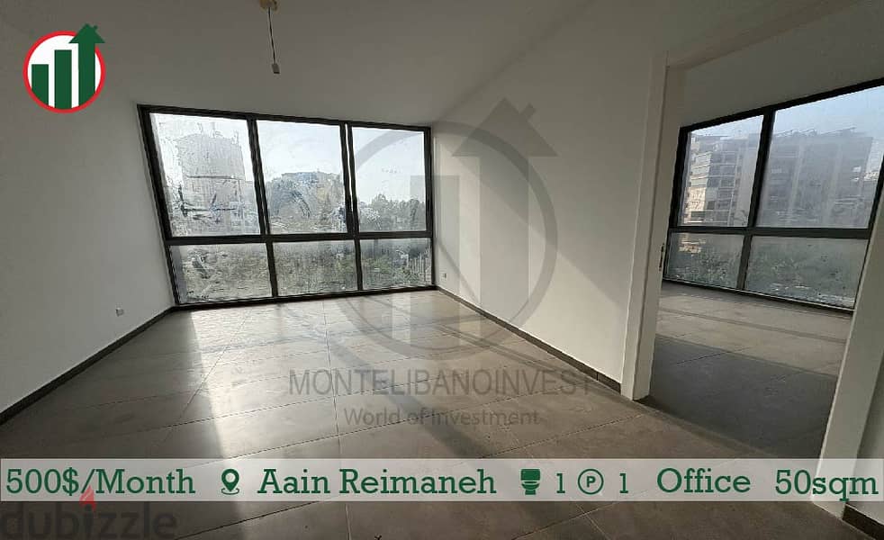 BRAND NEW OFFICE FOR RENT IN AIN EL REMMANEH!! 0