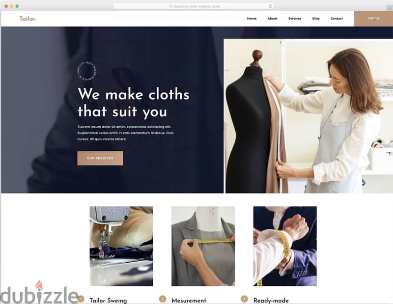 Custom website development for shop, brand, etc. . . 1