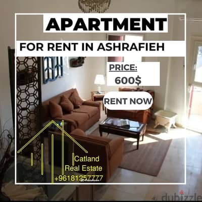 2 bedroom Apartment for rent in ashrafieh for 600$