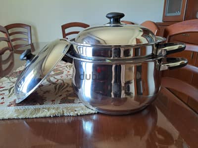 Like new original spanish pots stainless طناجر اصلي اسباني شبه جديد