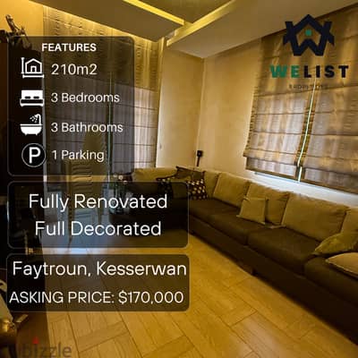 210sqm Apartment for sale in Faytroun   REF: NW25MSFT210170