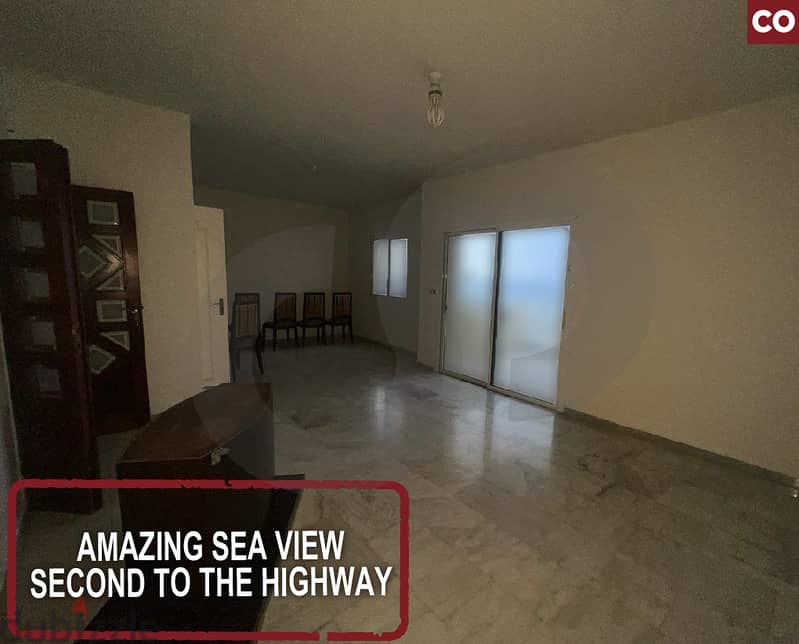 Amazing sea view- Second to the highway -Okaibeh/عقيبه  REF#CO119418 0